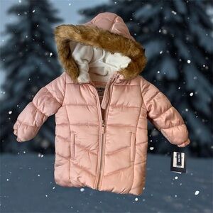 NWT Osh Kosh B’Gosh Girls 24 Months Pink Hoodie Coat